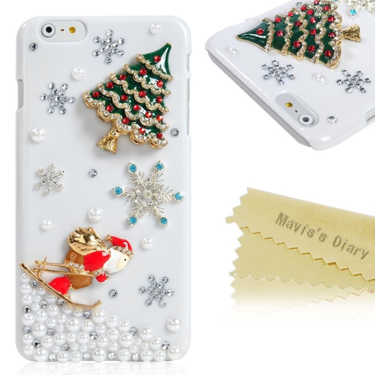 Crystal Christmas Tree Case Hard Cover for iPhone 6 Plus(5.5”)