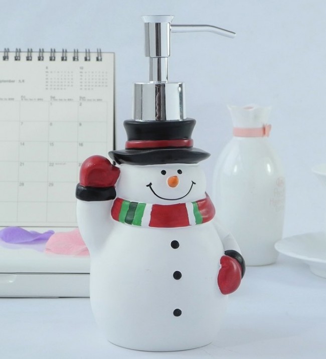 Christmas Snowman Soap DispenserLotion Dispenser