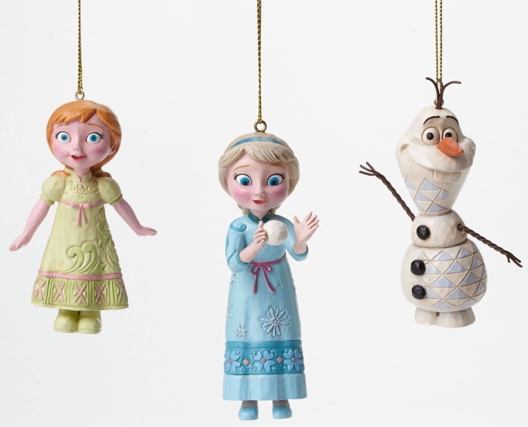 Disney Frozen Elsa, Anna, Olaf Ornament Set