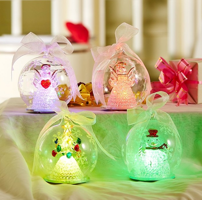 Lighted Glass Ornament