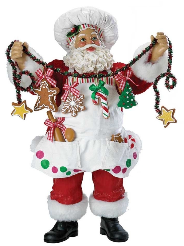 Fabriche Christmas Chef Santa Figurine