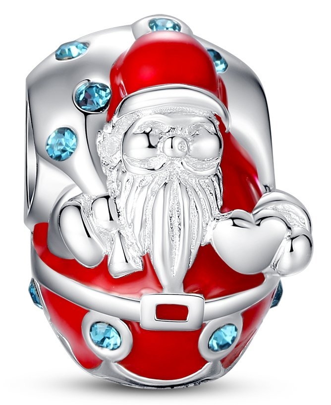 Christmas Charm Swarovski 925 Sterling Silver Fits Pandora Bracelet