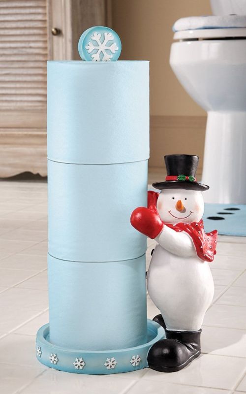 Frosty Friend Snowman Toilet Paper Holder