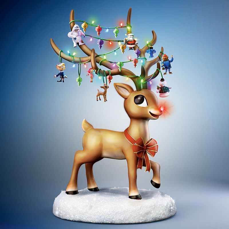 miniature rudolph figurines