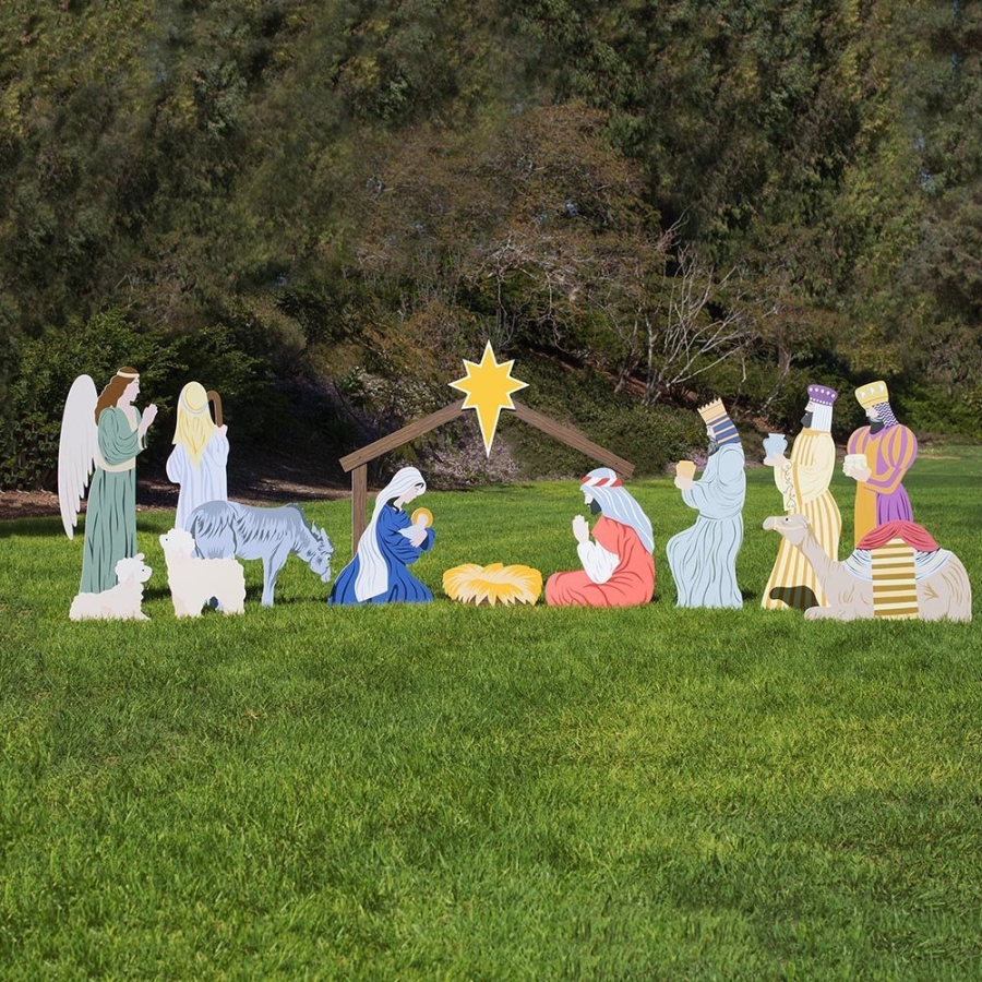 Complete Outdoor Nativity Set