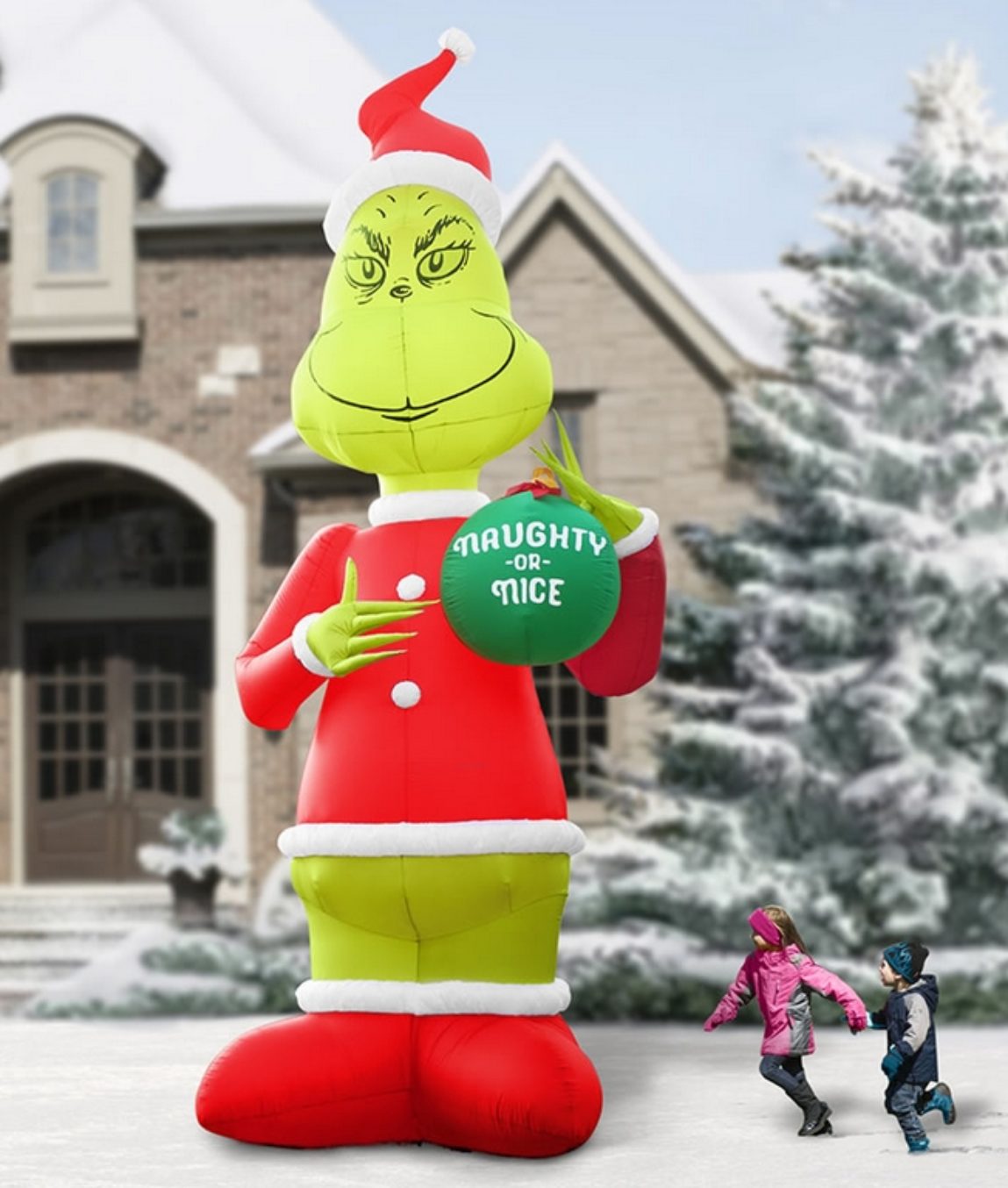 The Two Story Inflatable Grinch 