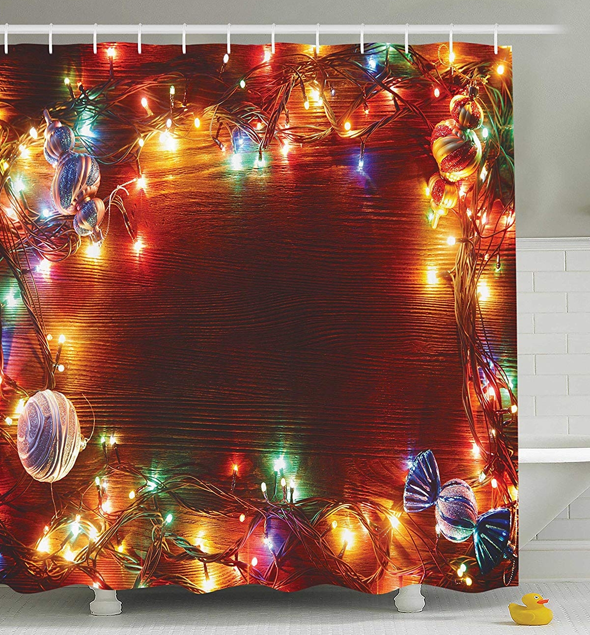 Ambesonne Christmas Shower Curtain