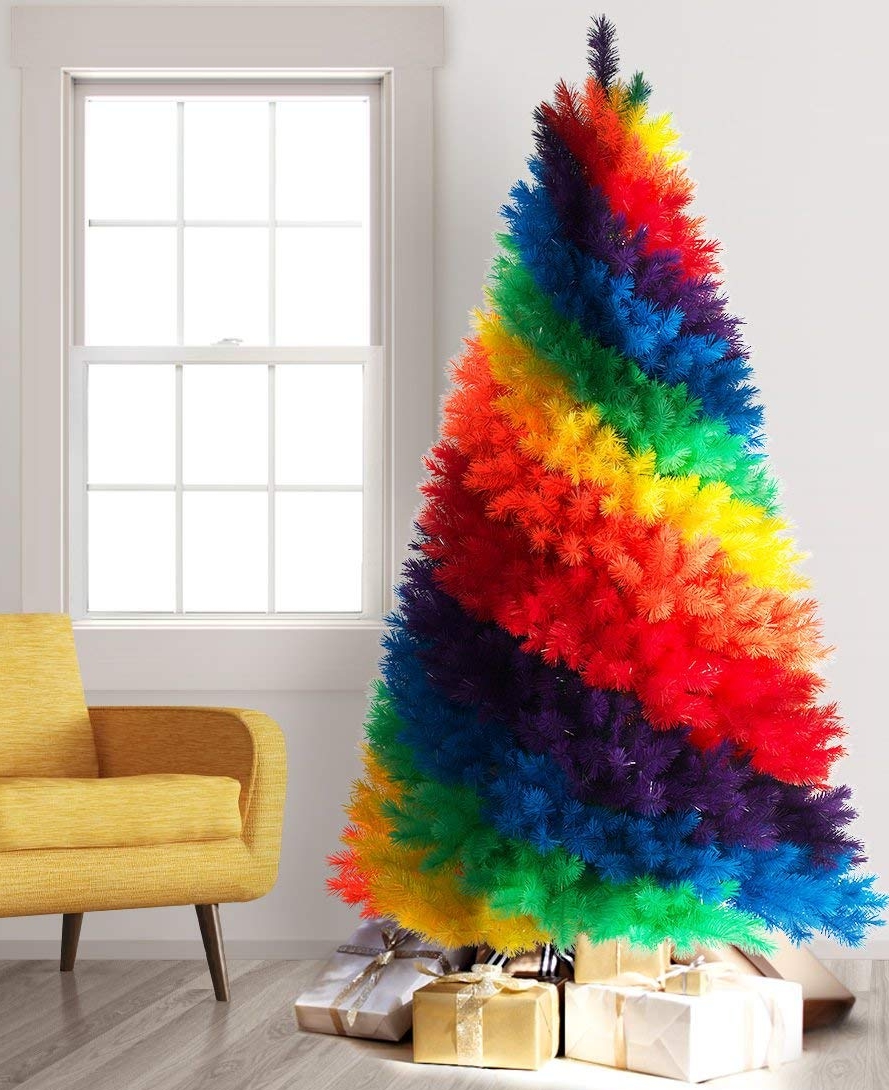 Color Rainbow Artificial Christmas Tree