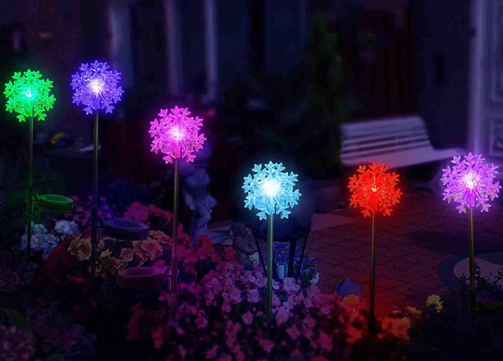 LED Snowflake Lights 3D Outdoor Christmas Decoration Solar