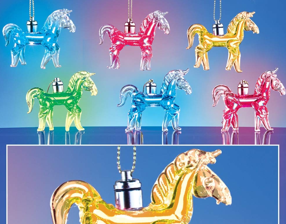 crystal horse ornaments