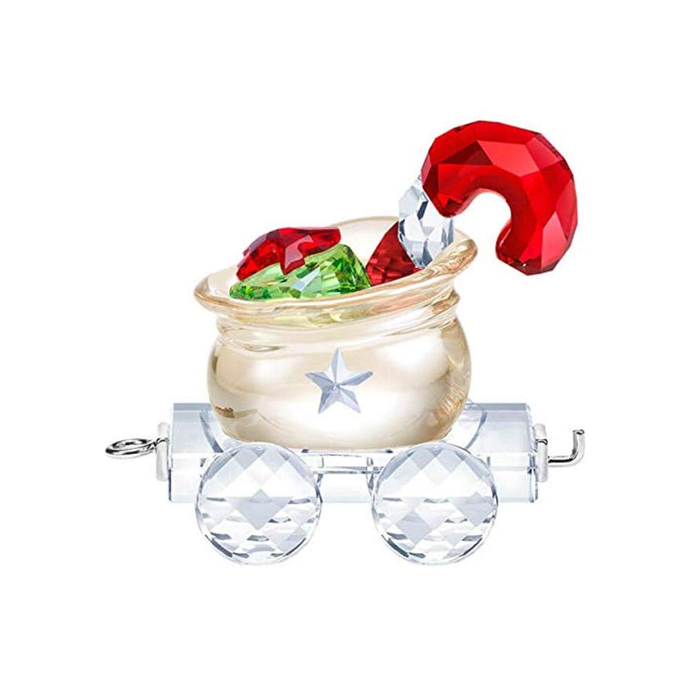 SWAROVSKI Crystal Santa’s Gift Bag Wagon Christmas Ornament