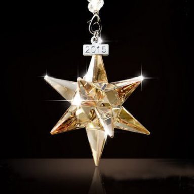 2015 Annual Edition 3D Star Ornament Champagne car pendant