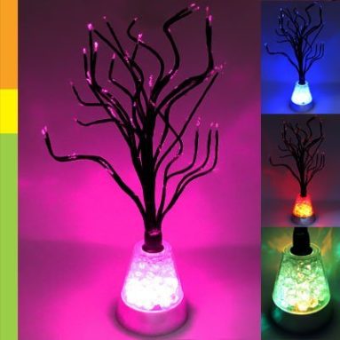 Color Changing LED Tree Blossom Mood Light Desk Floor Lamp