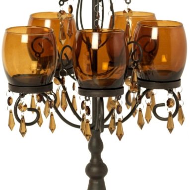 5-Light Amber Fade Chandelier