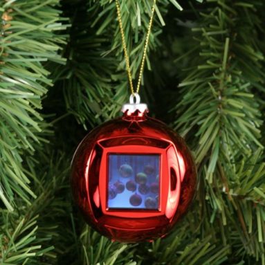 1.5″ Red Digital Photo Christmas Ornament