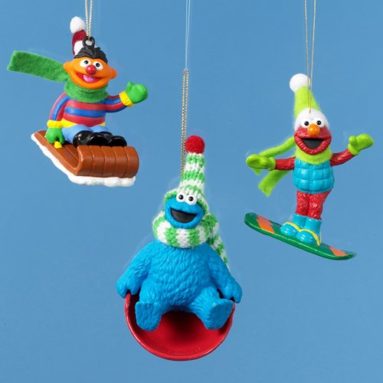 Elmo & Cookie Monster Christmas Ornaments