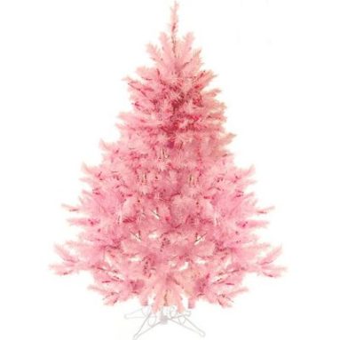 4.5′ Pre-Lit Pretty In Pink Artificial Christmas Tree