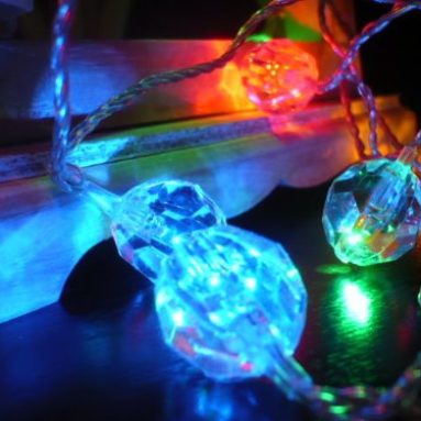Crystal Clear Multi-color LED String Lights