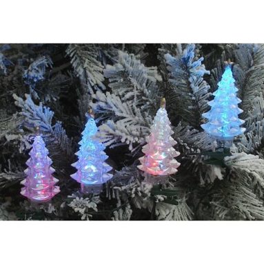 4 Multi-Color LED Christmas Tree Holiday Lights