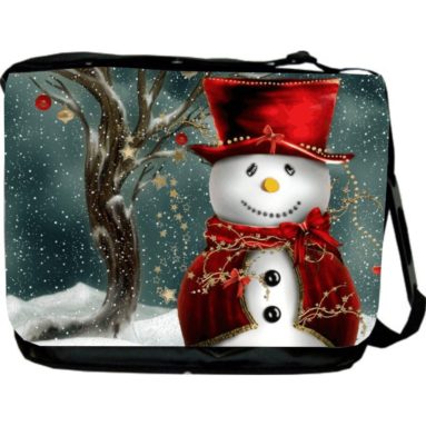 Holidays Snowman Design Messenger Bag