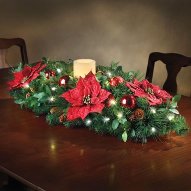 The Cordless Prelit Candle Centerpiece