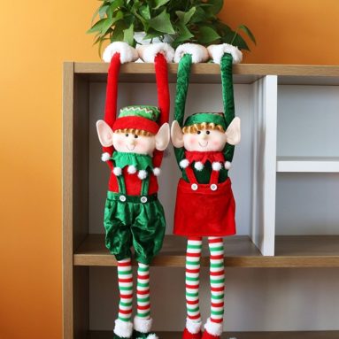 Adorable Flexible Christmas Elves Dolls Home Decoration