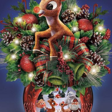 Always In Bloom Rudolph The Red-Nosed Reindeer Illuminated Table Centerpiece