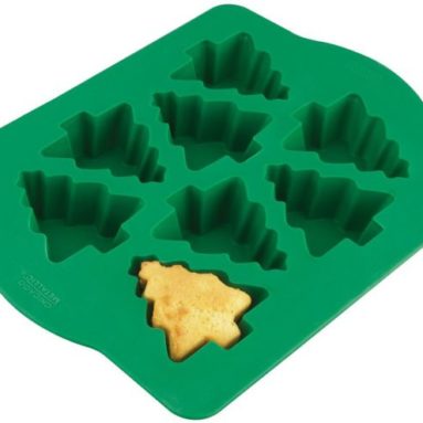 Christmas Tree Cakelet Pan and Stencil