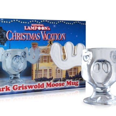 Lampoons Christmas Vacation Glass Moose Mug