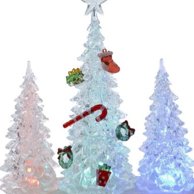 Battery-Operated Color-Changing LED Tree Table Piece