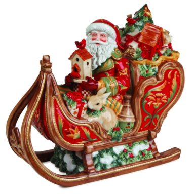 Bellacara Santa & Sleigh Cookie Jar