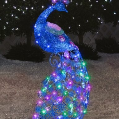 CHRISTMAS tall peacock