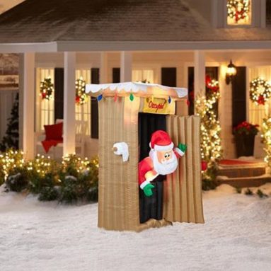 CHRISTMAS infatable animated led lighted santa
