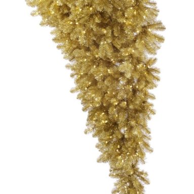 Champagne Half Upside Down Artificial Christmas Tree