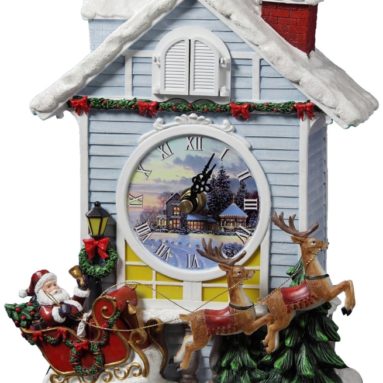 Christmas Cardinal Cuckoo Clock