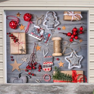 Christmas Cover Single Garage Door