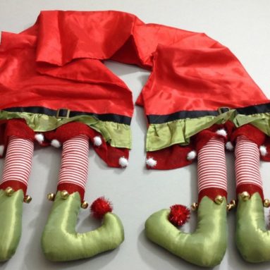 Christmas Elf Legs Table Runner