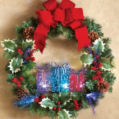 Christmas Gift Box Wreath Holiday Decoration