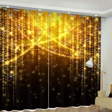 Christmas Luxury 3D Blackout Curtains