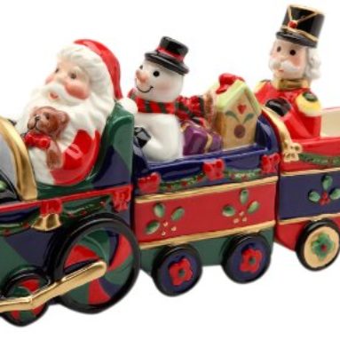 Christmas Train Magnetic Salt and Pepper Shaker