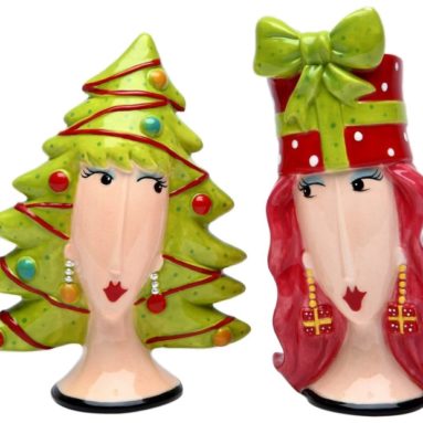 Christmas Tree and Gift Salt and Pepper Set