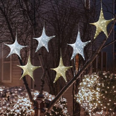 The Cordless Outdoor Twinkling Tree Stars