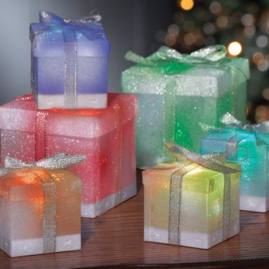 Color Changing Gift Box Ornaments
