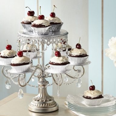 Crystal Cake and Cupcake Stand