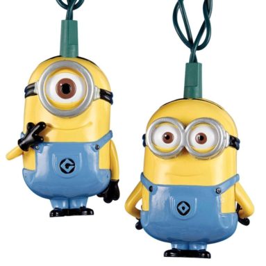 Despicable Me Dave and Carl Christmas Ornaments and Minion Lights