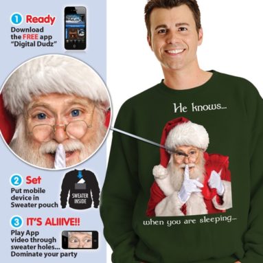 Digital Dudz Santa Ugly Christmas Sweatshirt