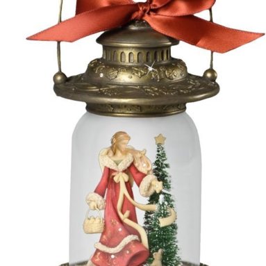 Enesco Heart of Christmas Angel Light from Gregg Gifted Lantern