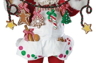 Fabriche Christmas Chef Santa Figurine