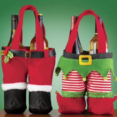 Festive Christmas Wine Holder