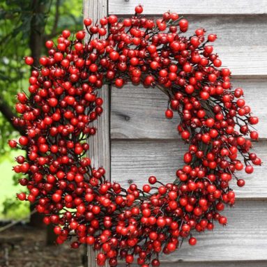 Festive Red Berry Wreath 22